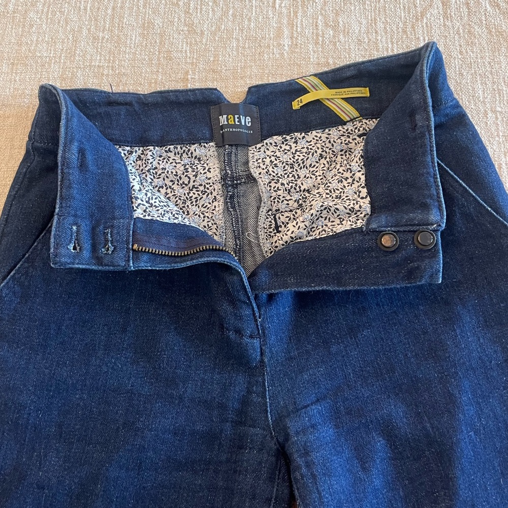 Maeve by Anthropologie flare blue jeans, size 24 - Picture 7 of 8